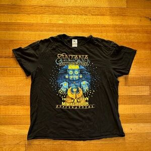 Carlos Santana Band Tour Shirt 2022 Tour Rock Size XL Earth Wind And Fire